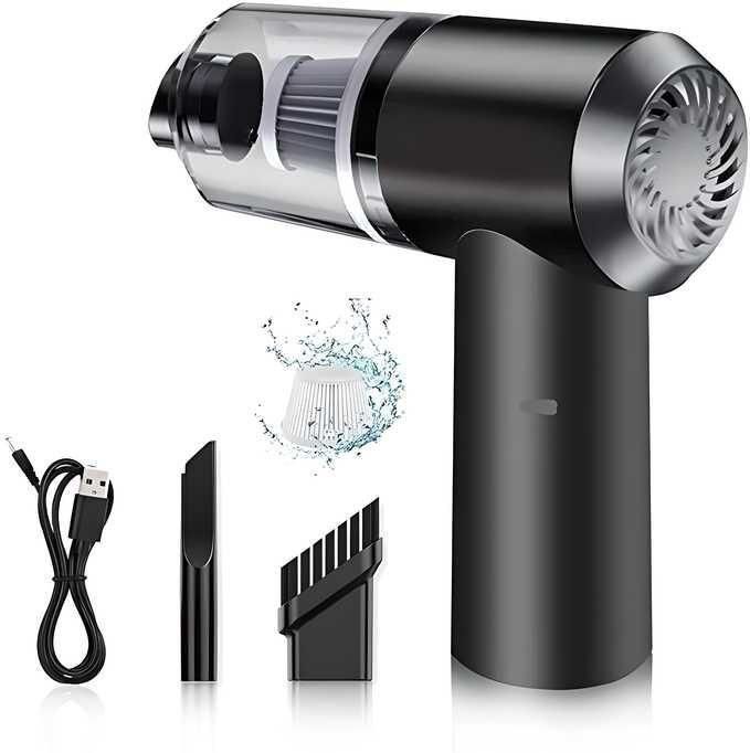 Portable Vacuum Suction Cleaner & Air Duster - Wireless