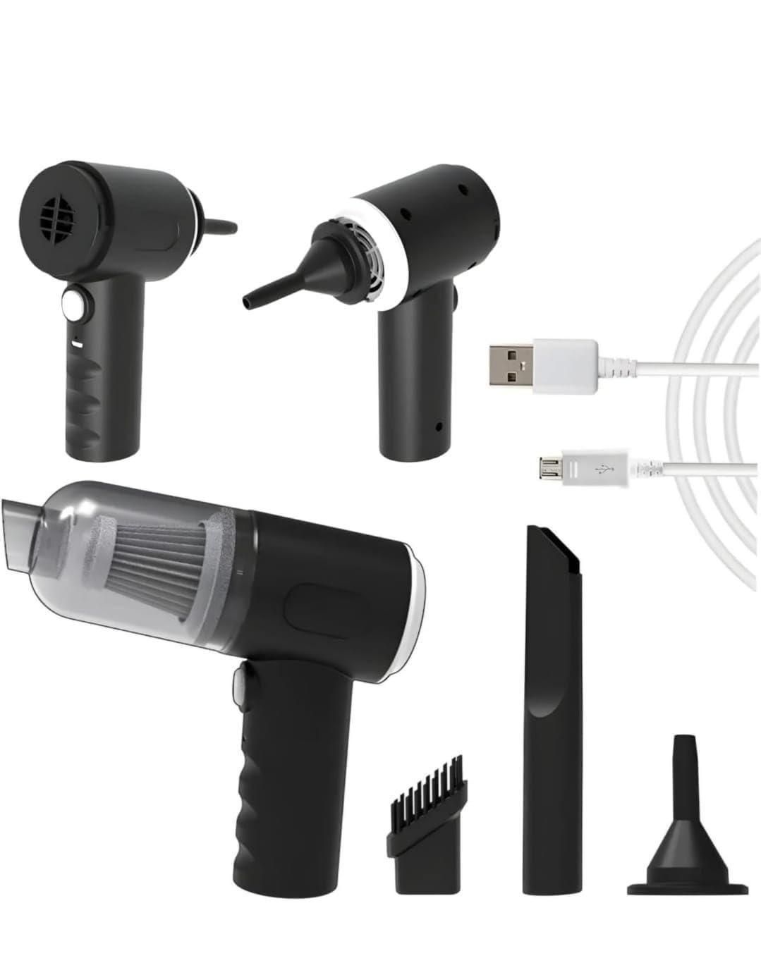 Portable Vacuum Suction Cleaner & Air Duster - Wireless
