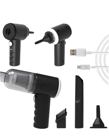 Portable Vacuum Suction Cleaner & Air Duster - Wireless